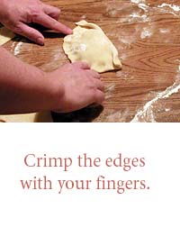 Crimp the edges
